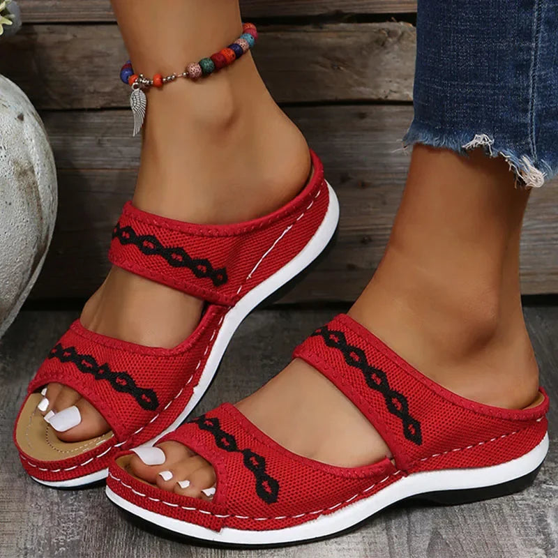 Customizable 2025 New UZZDSS Women Sandals Orthopedic Slippers Summer Shoes Tailor-made Suits WTX372803